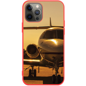 Phone case - casey Soft Flex Design - Gift for boyfriend - Airplane at the airport - red