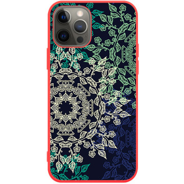 Phone case - casey Soft Flex Design - Folk & Dreamcatcher - Mandalas - red