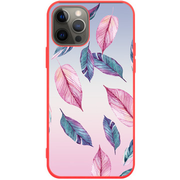 Phone case - casey Soft Flex Design - Folk & Dreamcatcher - Pastel list - red