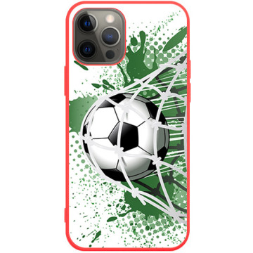 Phone case - casey Soft Flex Design - Football - Soccer football - red