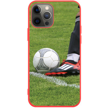 Phone case - casey Soft Flex Design - Football - Ball in the game - red