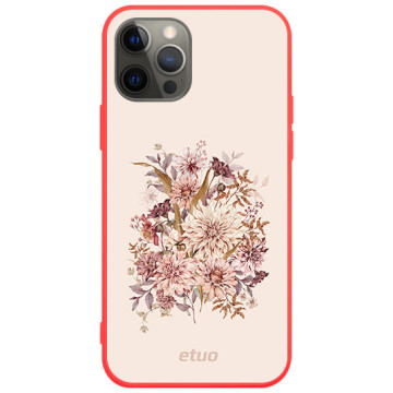 Etui na telefon - casey Soft Flex Design - Flora - Kasiags Flora Aesthetic - czerwony