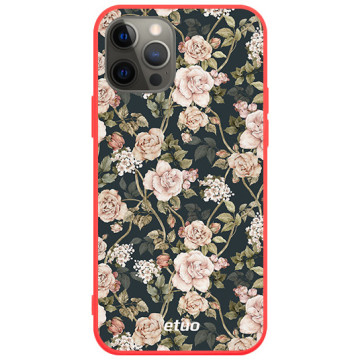 Etui na telefon - casey Soft Flex Design - Flora - Kasiags Flora Meadow - czerwony