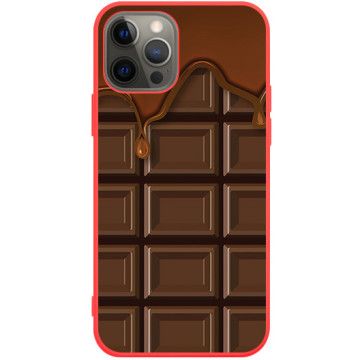 Phone case - casey Soft Flex Design - Food Porn - Melted chocolate - red
