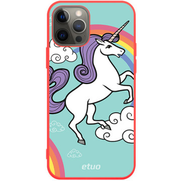 Phone case - casey Soft Flex Design - Forever Young - Case of the Unicorn - red