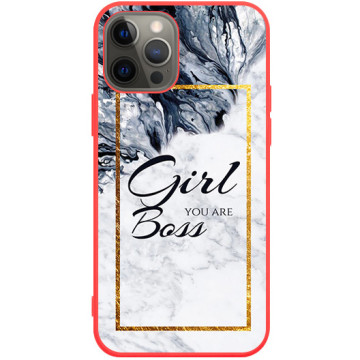 Phone case - casey Soft Flex Design - Chic Design - Boss Girl - red