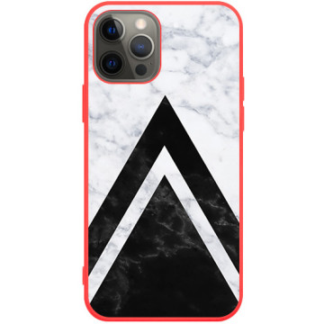 Phone case - casey Soft Flex Design - Geometric - Geometric marble - red