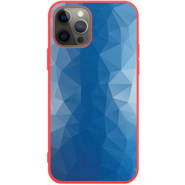 Phone case - casey Soft Flex Design - Geometric - Abstract Triangles - red