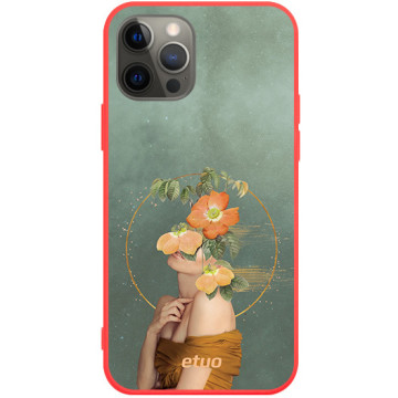 Etui na telefon - casey Soft Flex Design - Collages - Kamila Lenarcik Floral thoughts - czerwony