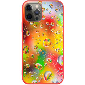 Phone case - casey Soft Flex Design - Gift for Children's Day - Rainbow drops - red