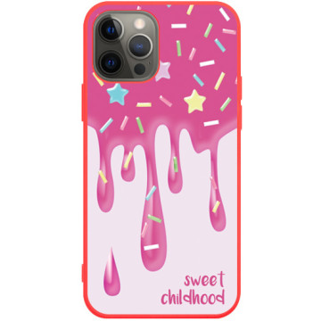 Phone case - casey Soft Flex Design - Gift for Children's Day - Pink icing - red