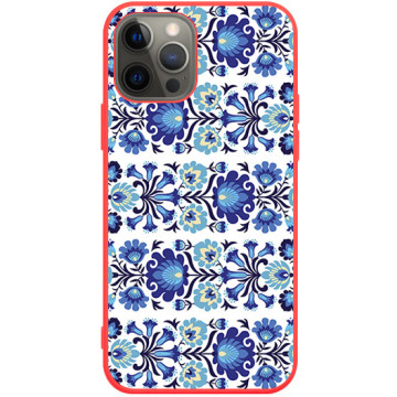 Phone case - casey Soft Flex Design - Folk - Lowicz flowers - red
