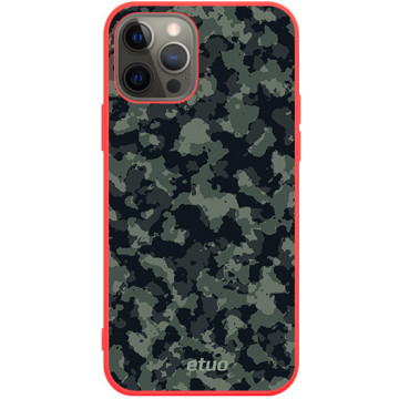 Phone case - casey Soft Flex Design - Military - Moro cadpat - red