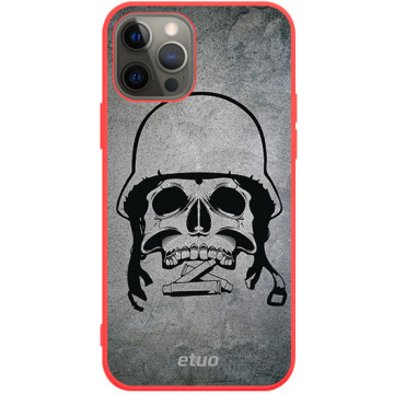 Phone case - casey Soft Flex Design - Military - Army skull - red