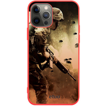 Phone case - casey Soft Flex Design - Military - Soldier - red