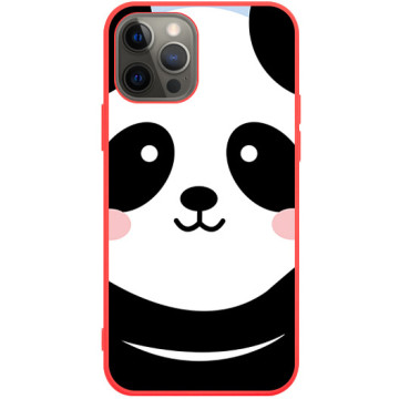 Phone case - casey Soft Flex Design - Panda - Big panda - red