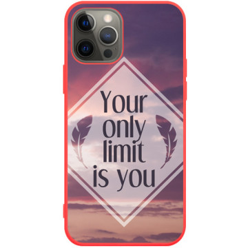 Phone case - casey Soft Flex Design - The sentence - No Limit - red