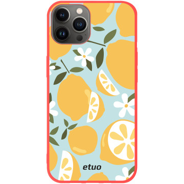Etui na telefon - casey Soft Flex Design - Summer taste - monikaweronika.art Lemon - czerwony