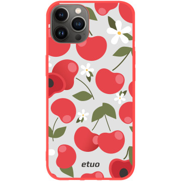 Etui na telefon - casey Soft Flex Design - Summer taste - monikaweronika.art Cherries - czerwony