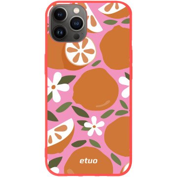 Etui na telefon - casey Soft Flex Design - Summer taste - monikaweronika.art Oranges - czerwony