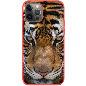 Phone case - casey Soft Flex Design - Tiger - Tiger look - red