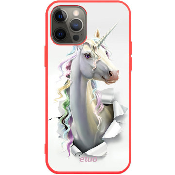 Phone case - casey Soft Flex Design - Unicorn - Unicorn - red