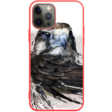 Phone case - casey Soft Flex Design - Wild Animals - Watercolor Buzzard - red