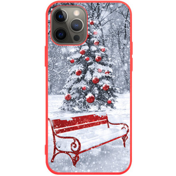 Phone case - casey Soft Flex Design - Christmas gift - Bench - red