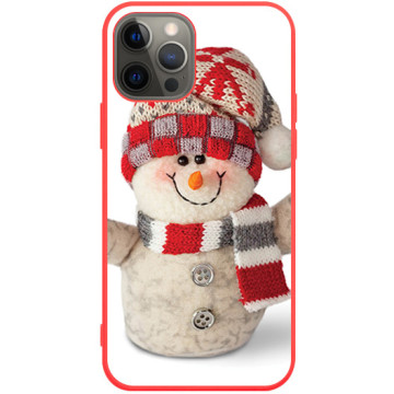 Phone case - casey Soft Flex Design - Christmas gift - Snowman - red