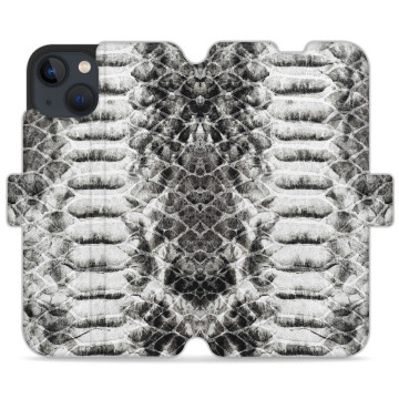 Phone case - casey Wallet Design - Animal Pattern - Monochrome snake