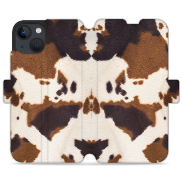 Phone case - casey Wallet Design - Animal Pattern - Brown Cow