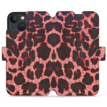 Phone case - casey Wallet Design - Animal Pattern - Pink leopard print