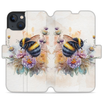 Phone case - casey Wallet Design - Bloom & Buzz - Bumblebee in flowers