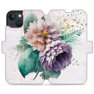 Phone case - casey Wallet Design - Bloom & Buzz - Purple summer flowers