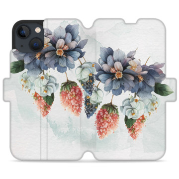 Phone case - casey Wallet Design - Bloom & Buzz - Blue flowers