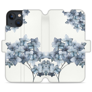 Phone case - casey Wallet Design - Botanic - Blue flowers