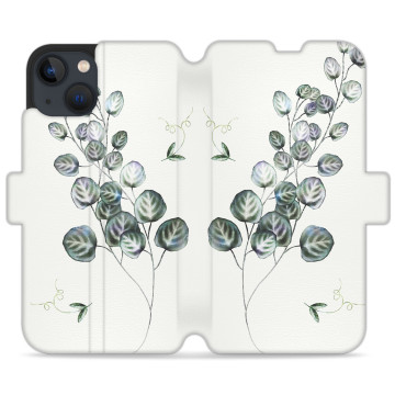 Phone case - casey Wallet Design - Botanic - Green creeper field