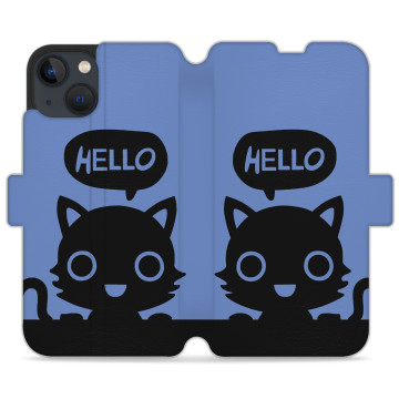 Phone case - casey Wallet Design - Case with cat - Hello kitty
