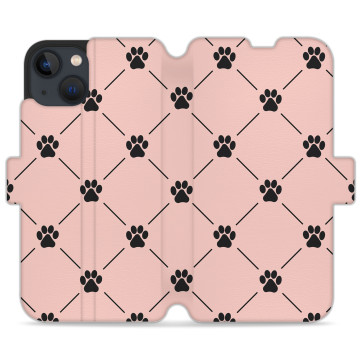 Phone case - casey Wallet Design - Case with cat - Cat feet