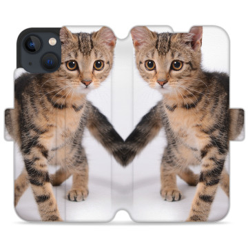 Phone case - casey Wallet Design - Case with cat - Cute kitty