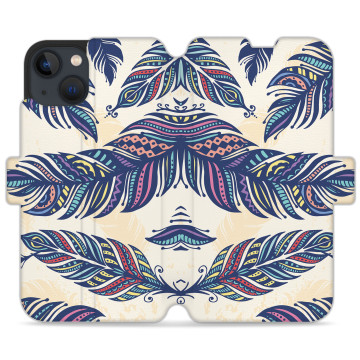 Phone case - casey Wallet Design - Folk & Dreamcatcher - Feathers ethno