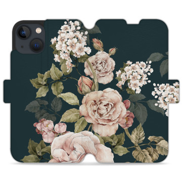 Phone case - casey Wallet Design - Flora - Kasiags Roses Dark Flora