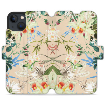 Phone case - casey Wallet Design - Fruits and Tropical - Small flowers