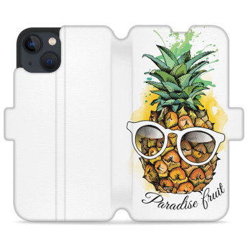 Phone case - casey Wallet Design - Fruits and Tropical - Pineapple glasses