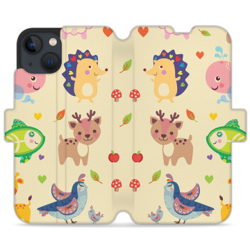 Phone case - casey Wallet Design - Forever Young - Animal Patch