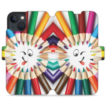 Phone case - casey Wallet Design - Gift for Children's Day - Colored pencils