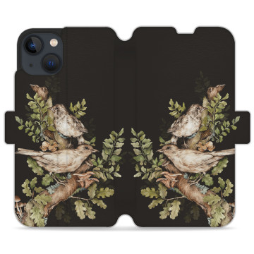 Phone case - casey Wallet Design - Floral impressions - Kasiags On a branch