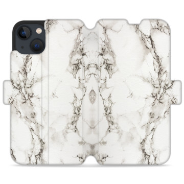 Phone case - casey Wallet Design - Marble Case - White Marble