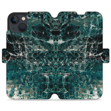 Phone case - casey Wallet Design - Marble Case - Green Marble