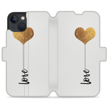 Phone case - casey Wallet Design - Minimalist - Golden Heart